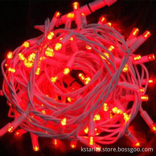 LED String Light with Red LED and Controller for Indoor and Outdoor Use, CE, RoHS